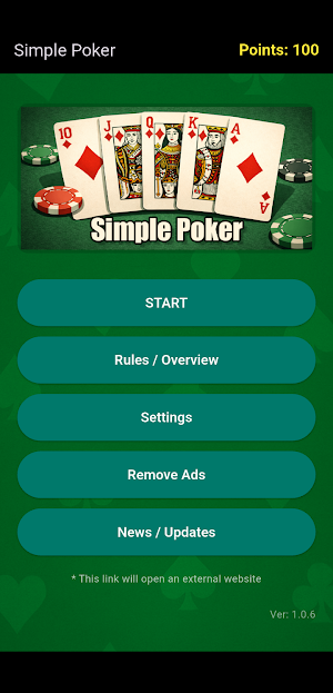 Simple Poker (Five-card draw) Screenshot 0