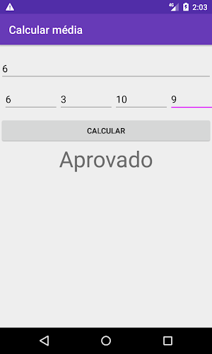 Calcular média escolar Screenshot 0