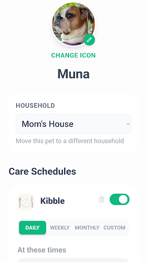WhoFed - Family Pet Care Screenshot 1