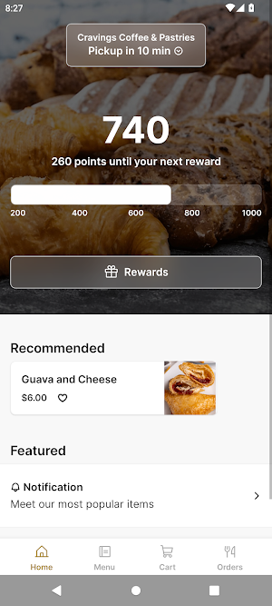Cravings Coffee & Pastries Screenshot 0