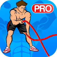 Battle ropes workout : crossfit rope exercises PRO