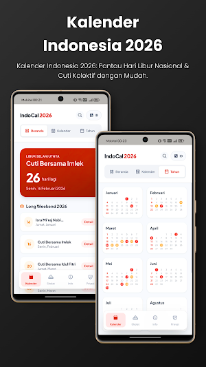 Kalender 2026 dan Waktu Sholat Screenshot 0