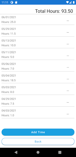 CTI Time Entry Screenshot 3