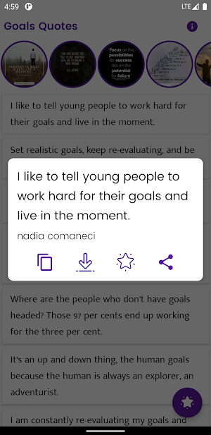 Goals Quotes and Sayings Screenshot 1