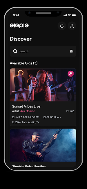 GigPig - Find a Gig Near You Screenshot 3