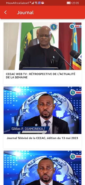 CEEAC WEBTV Screenshot 2