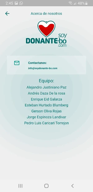 SoyDonante-bo Screenshot 2