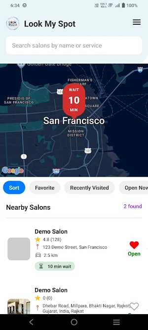 LookMySpot Screenshot 1