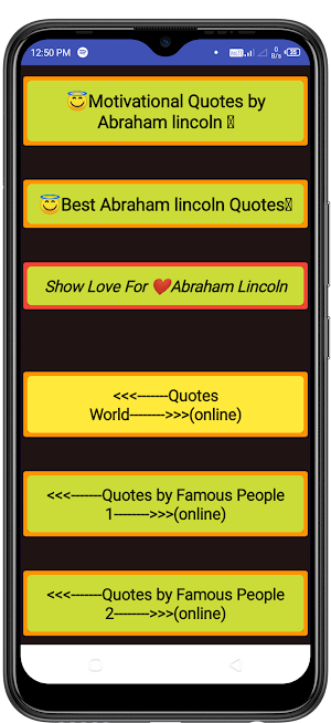 Quotes By Abraham Lincoln Screenshot 0