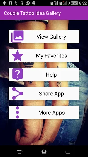 Couple Tattoo Idea Gallery Screenshot 0