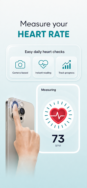 HeartUp Heart Rate Monitor BPM Screenshot 0