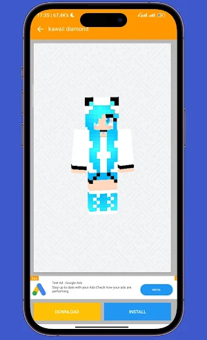 Diamond Skin for Minecraft PE Screenshot 2