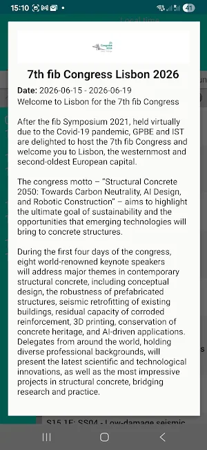 7th fib Congress 2026 Screenshot 2