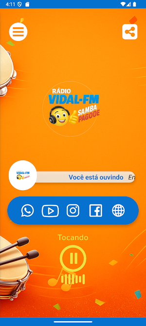 Web Rádio Vidal FM Screenshot 1