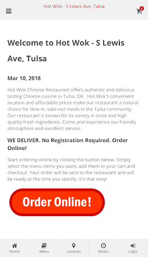 Hot Wok Tulsa Online Ordering Screenshot 0