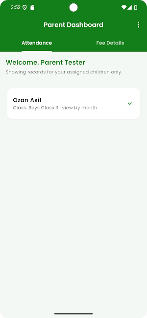 MDI Parent Portal Screenshot 1