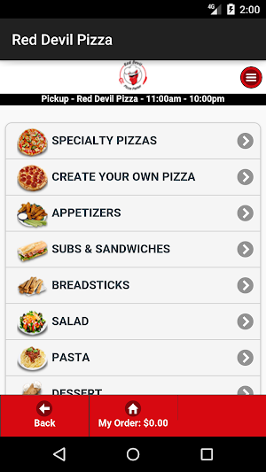 Red Devil Pizza Screenshot 0