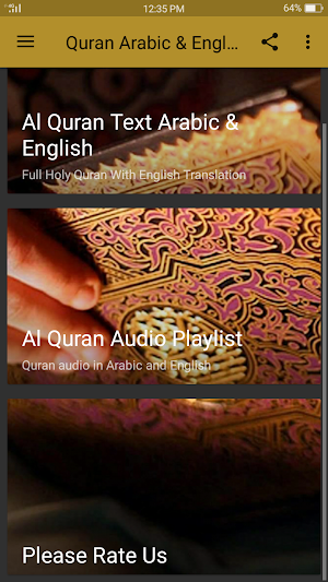 Quran Arabic English Translation Screenshot 1
