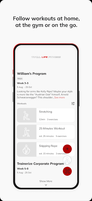 Total Life Fitness Screenshot 2