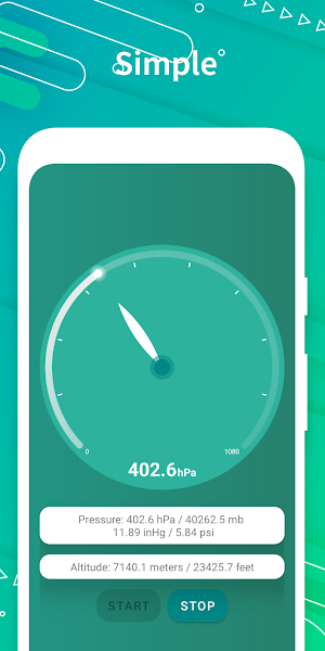 Multi-Unit Barometer Screenshot 2