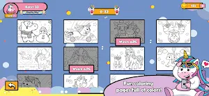 Unicorn Coloring Games Screenshot 2