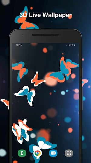Cute Butterflies Live Wallpaper PRO Screenshot 0