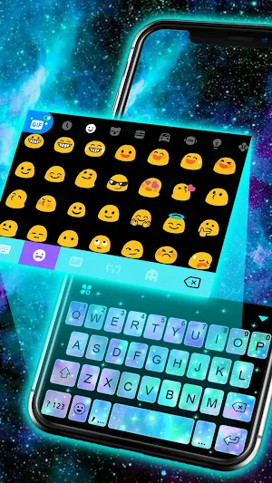 Galaxy Color 3d Keyboard Theme Screenshot 1