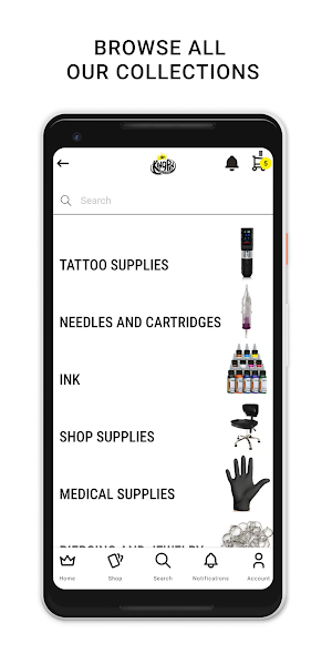 Kingpin Tattoo Supply Screenshot 1