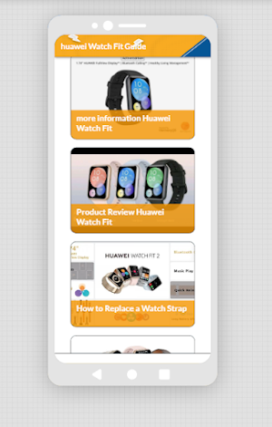 huawei Watch Fit app guide Screenshot 1