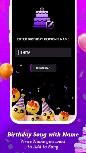Birthday Song with Name Screenshot 0