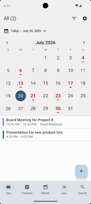 Chaos Calendar Screenshot 0