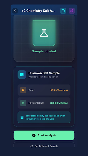 +2 Chemistry Salt Analysis Screenshot 1