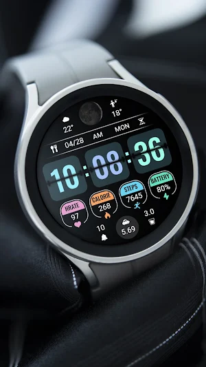 Page Flipping Data ZKin Watch Screenshot 1