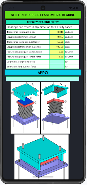 BRIDGE BEARING DESIGN Screenshot 2