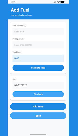 Fuel Tracker Screenshot 3