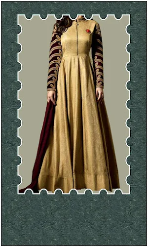 Women Anarkali Dress Frames Screenshot 3