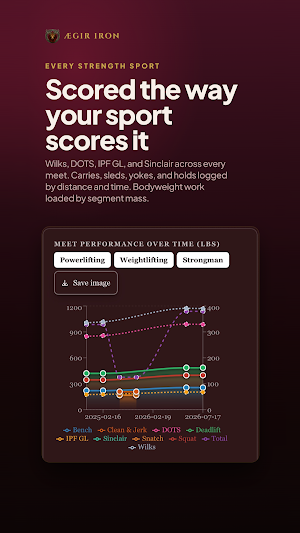 Ægir Iron: Strength Tracker Screenshot 1