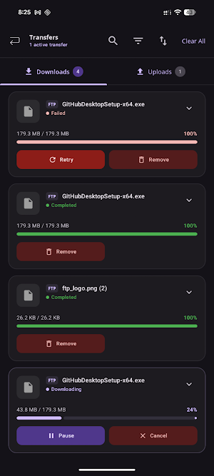 FTP SFTP SMB Client Screenshot 2