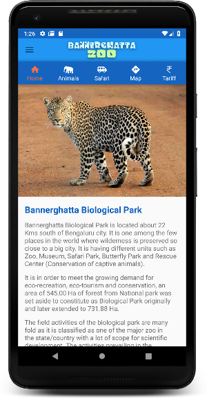 Bannerghatta Zoo Guide Screenshot 2