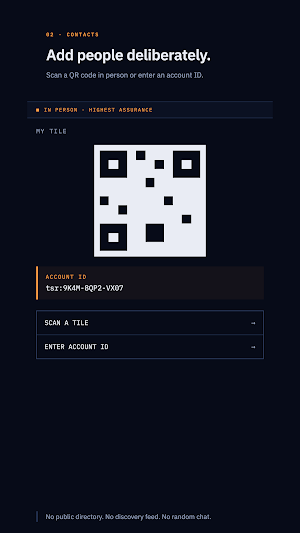 Tessera: Encrypted Chat Screenshot 1