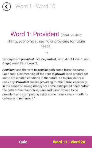 Verbal Advantage - Level 4 Screenshot 1