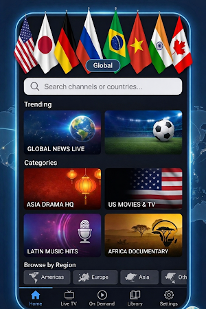 World TV Channels Hub Screenshot 0