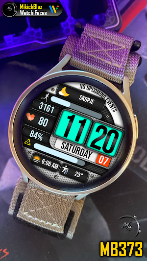 Digital Watch Face MB373 Screenshot 1