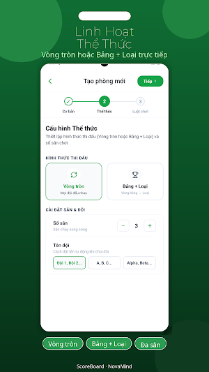 Ghi Điểm Thi Đấu Screenshot 2