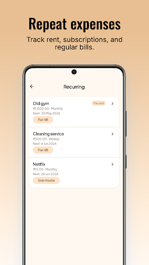SplitEx: Offline Expense Split Screenshot 2