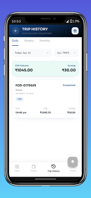 Foodelo delivery partner Screenshot 1