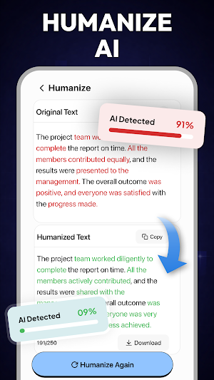 AI Humanizer and Detector Screenshot 2