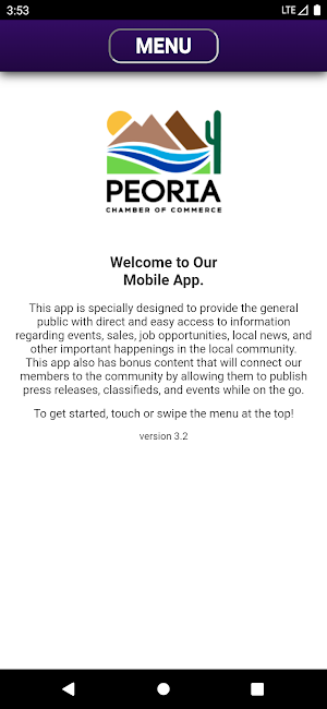 Peoria Chamber of Commerce Screenshot 2
