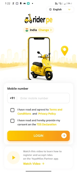 Rider Pe Partner Screenshot 1