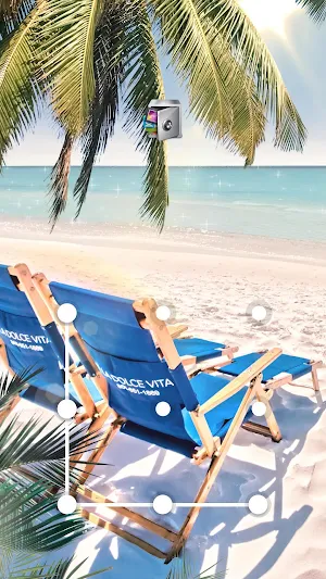 AppLock Live Theme Beach – Paid Theme Screenshot 0